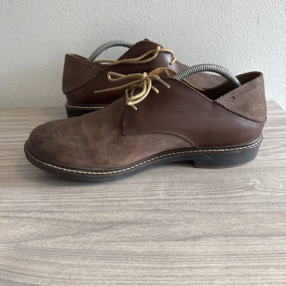 Olukai Brown Walino M 10257 SASA Men's Oxford Leather Dress Shoes Sz 12
